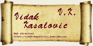 Vidak Kasalović vizit kartica